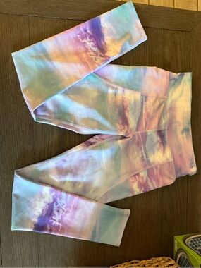 Kids Old Navy Active Pastel tie dye Print Leggings - Size Large 10/12 NWOT